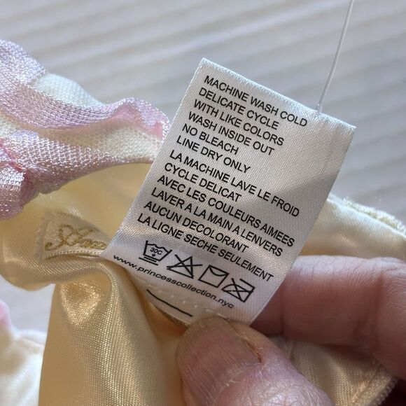 American Princess Pink/Yellow Tulle Sequin Sleeveless Spring Dress size 12 M - Picture 6 of 6